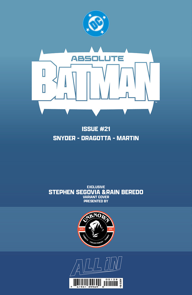 ABSOLUTE BATMAN #21 STEPHEN SEGOVIA EXCLUSIVE VAR (06/17/2026)