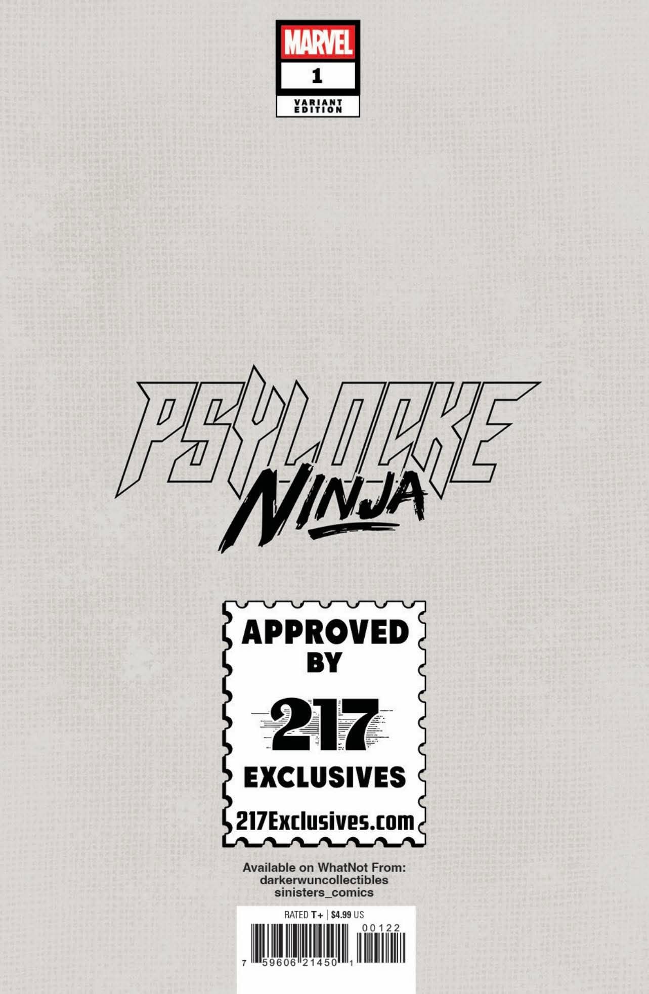 Psylocke: Ninja #1 Joseph Michael Lisner Exclusive Var (01/21/2026)