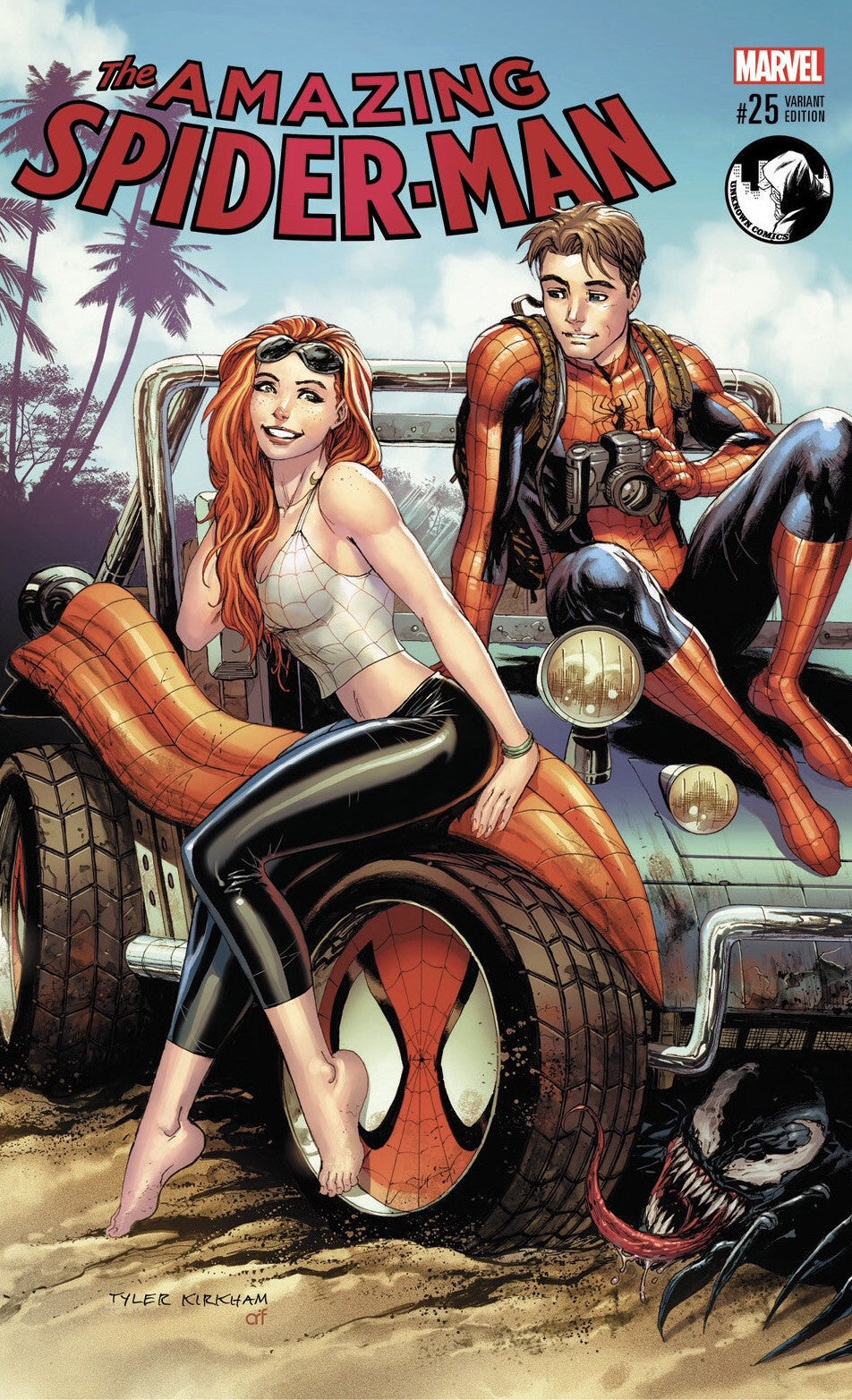 AMAZING SPIDER-MAN #25 UNKNOWN COMIC TYLER KIRKHAM EXCLUSIVE