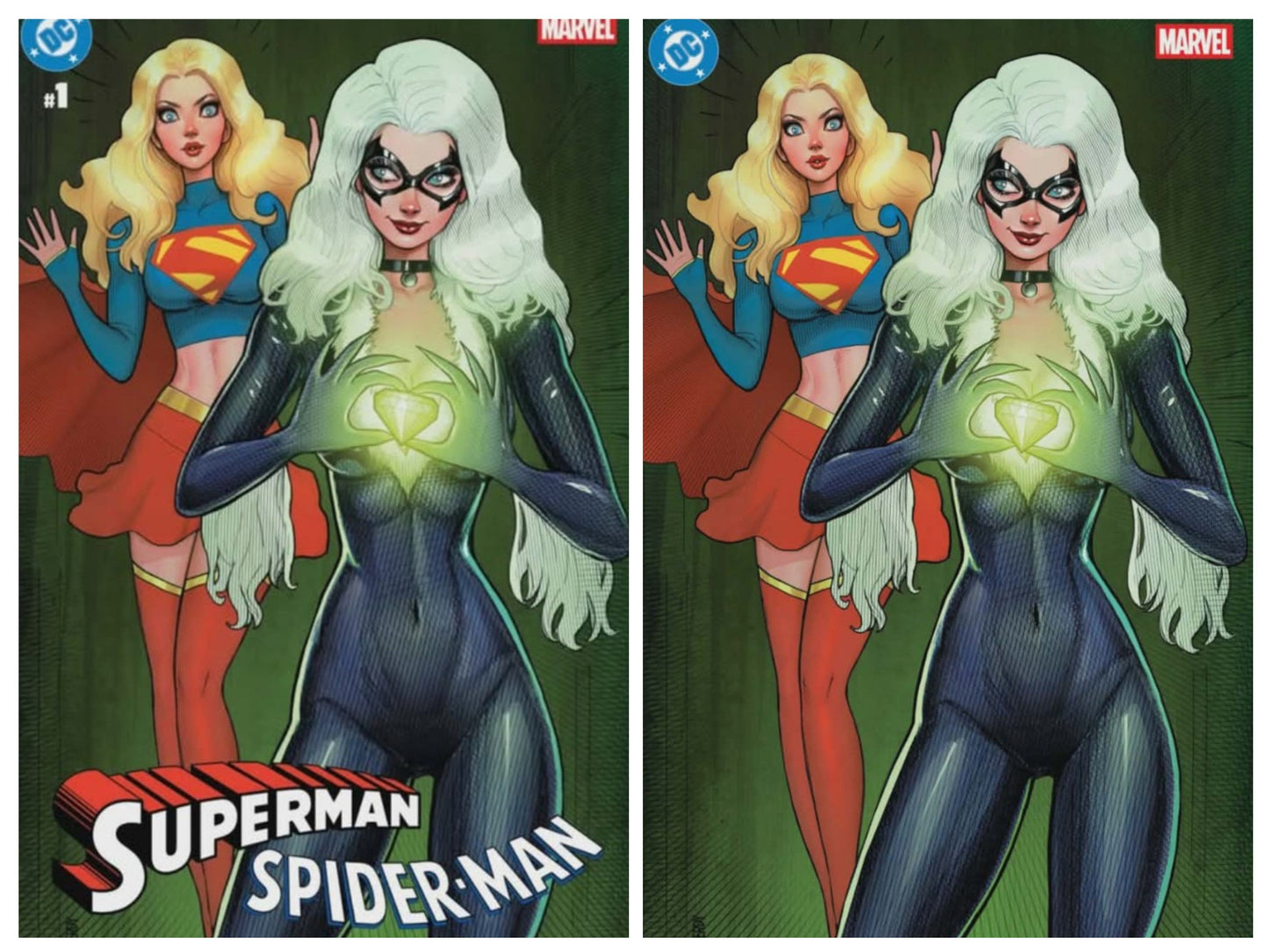 Superman/Spider-Man #1 Nathan Szerdy Alpha Exclusives Pre-order trade & Virgin variant aet