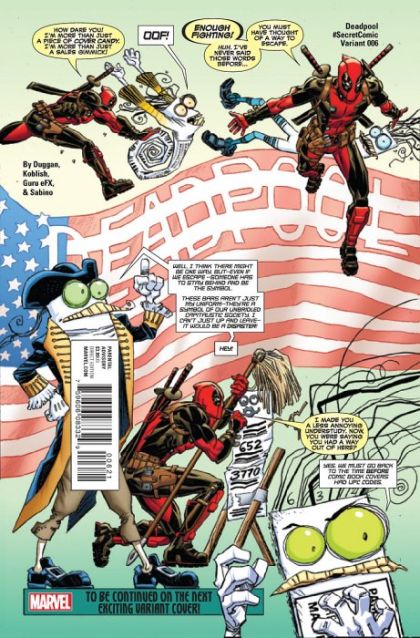 Deadpool Vol. 5 #6 – Scott Koblish Secret Comic Variant Cover (Marvel, 2016)
