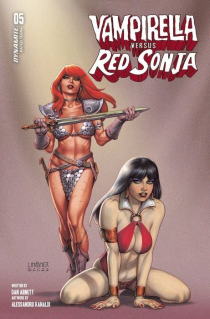 Vampirella vs. Red Sonja #5 – Joseph Michael Linsner Cover (Dynamite Entertainment, 2023)