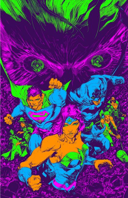 Knight Terrors: First Blood #1 – Howard Porter Darkest Hour Neon Ink Variant (DC, 2023)
