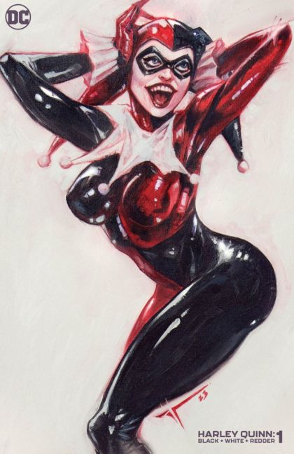 Harley Quinn: Black + White + Redder #1 – Ivan Tao Exclusive Minimal Variant (DC, 2023)