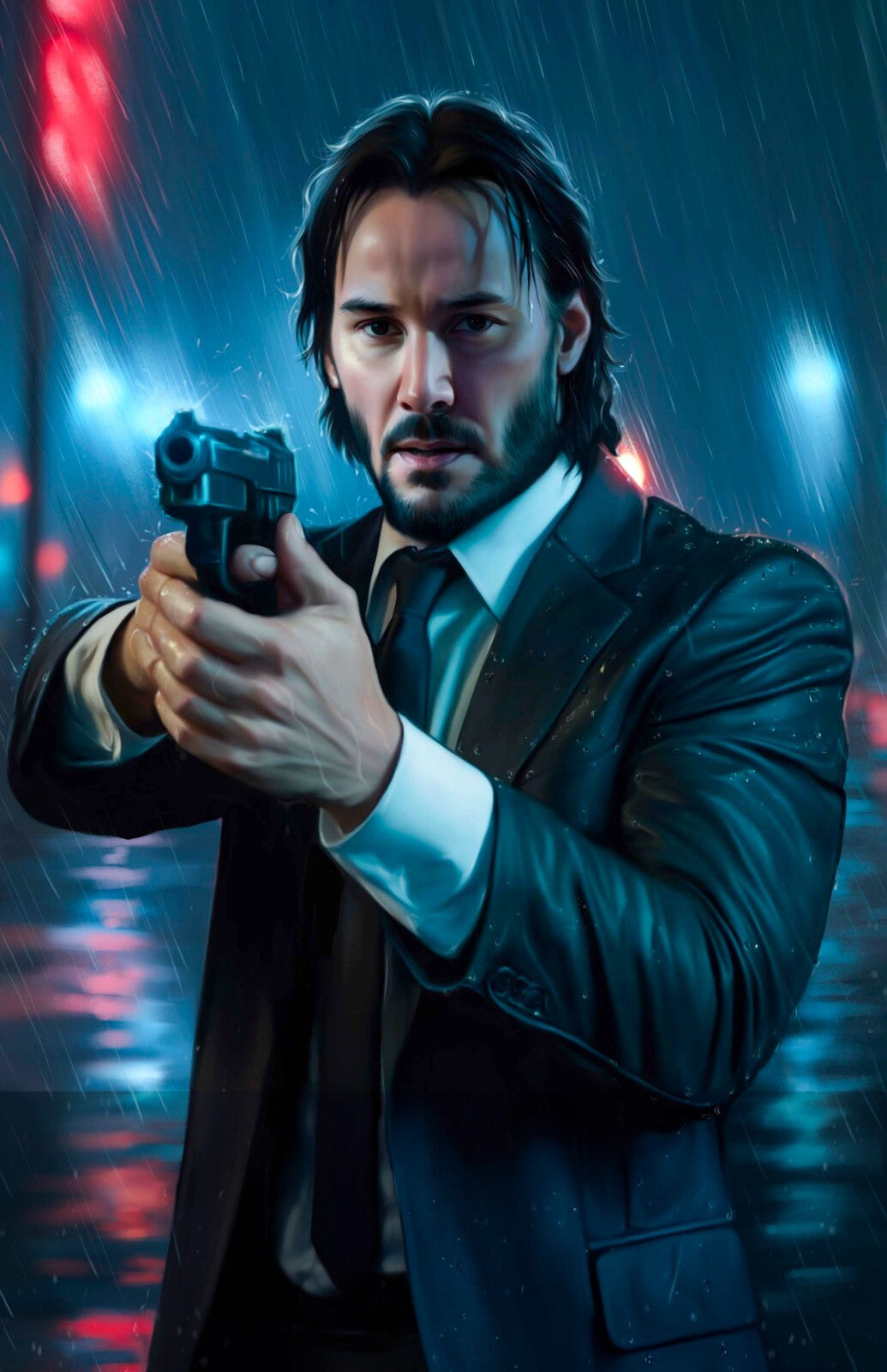 Fame: Keanu Reeves - Ulya Stuzhuk Virgin Variant Fanexpo Dallas 2025 Knight Of Comics Exclusive
