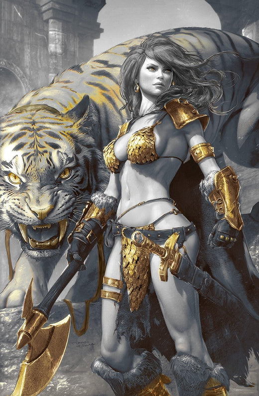 Red Sonja Death And The Devil #1 - Tiago Da Silva Cover B Knight Of Comics Exclusive LTD 200