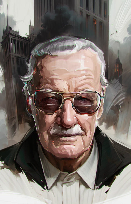 Tribute: Stan Lee Viktor Miller Gausa Virgin Variant Fanexpo Dallas 2025 Knight Of Comics Exclusive LTD 150