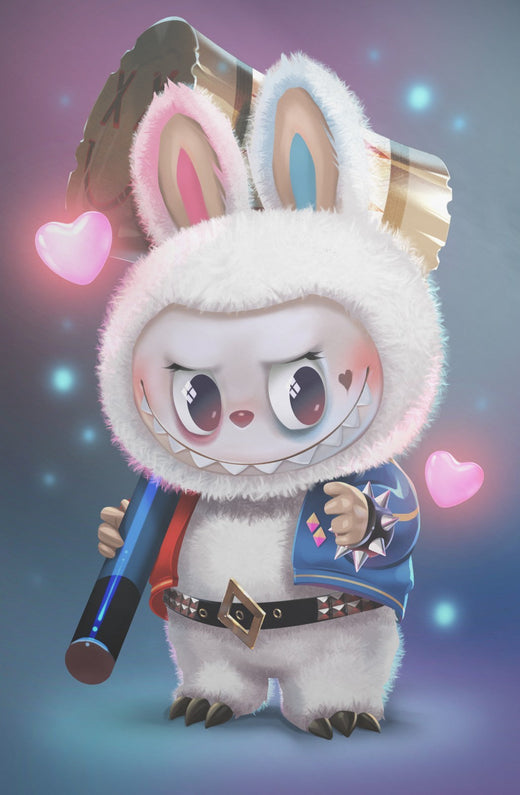 Fame: Kasing Lung Creator Of Labubu Katya Sinyukhina Troublemaker Monster Foil Knight Of Comics Exclusive