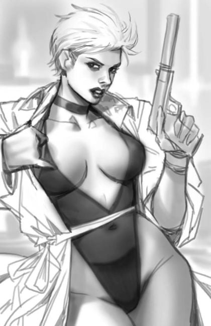 Gun Honey: Blood For Blood #2 – Incentive Derrick Chew Sketch Cover (Titan Books, 2022)