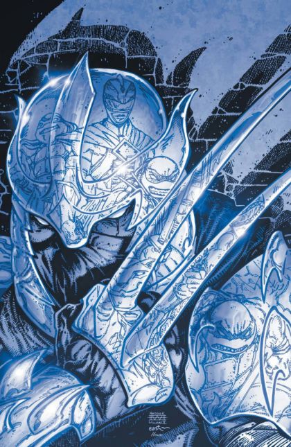 Mighty Morphin Power Rangers / Teenage Mutant Ninja Turtles II Black & White Edition #1 – Freddie Williams II & Kevin Eastman FOC Variant (Boom! Studios, 2023)