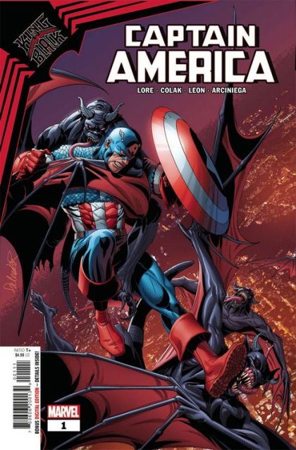 King in Black: Captain America #1 – Regular Salvador Larroca Cover (Marvel, 2021)