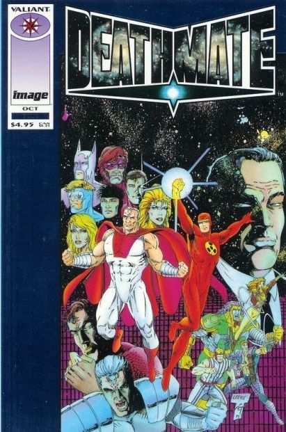 Deathmate #4 – Cvr A Blue Cover Var Leeke | Thibert (Image and Valiant, 1993)