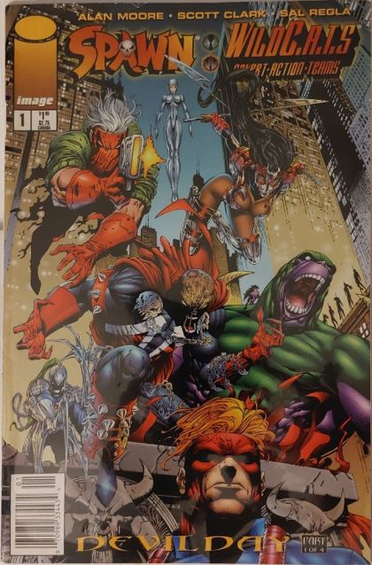 Spawn / WildC.A.T.s #1 – Newsstand Edition (Image, 1996)