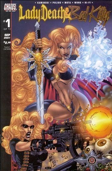 Lady Death & Bad Kitty #1 – Adraino Batista Standard Cover (Chaos!, 2001)