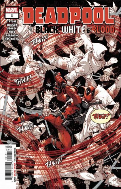 Deadpool: Black, White & Blood #1 – Adam Kubert & Frank Martin, Jr. Regular Cover (Marvel, 2021)