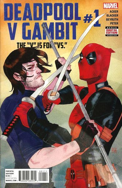 Deadpool V Gambit #1 – Regular Kevin Wada Cover (Marvel, 2016)