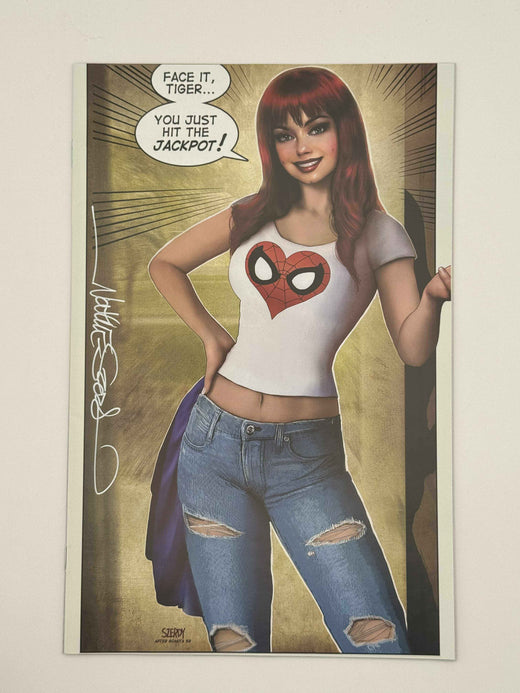 Amazing Spider-Man #27 Signed Nathan Szerdy Virgin Variant — Signed by Nathan Szerdy