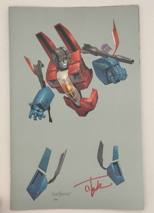 Transformers #18 Unknown Comic Tyler Kirkham Negative Space Virgin Variant — Signed by Tyler Kirkham