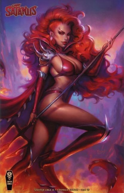 Lady Satanus: Sinister Urge #1 – Sun Khamunaki Variant (Coffin, 2024)