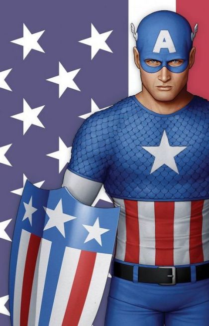 Captain America Vol. 9 #1 – John Tyler Christopher Midtown Comics Retailer Exclusive Modern Captain America Virgin Variant Cover B (Marvel, 2018)