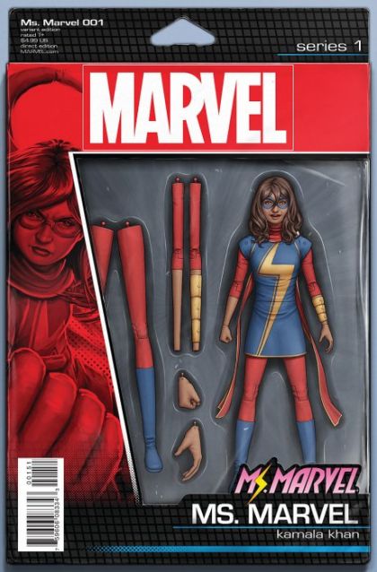 Ms. Marvel Vol. 4 #1 – John Tyler Christopher Action Figure Variant Cover (Marvel, 2015)