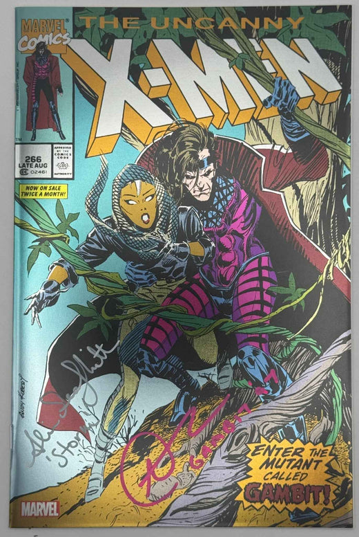 [Double Signed by Alison Sealy-Smith | Aj LoCasio] Foil Uncanny X-Men #266 Unknown Comics Exclusive Facsimile Edition Variant