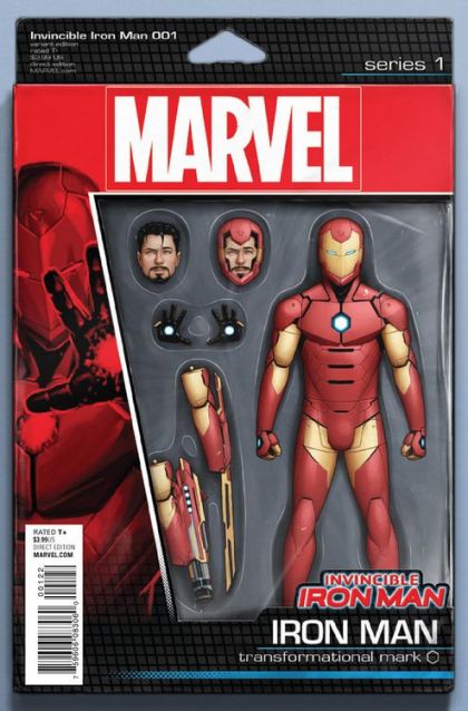 Invincible Iron Man Vol. 2 #1 – John Tyler Christopher Action Figure Variant Cover (Marvel, 2015)