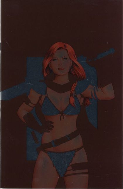 Red Sonja: Empire of the Damned #1 – John Tyler Christopher Incentive Negative Space Foil Virgin Variant (Dynamite Entertainment, 2024)