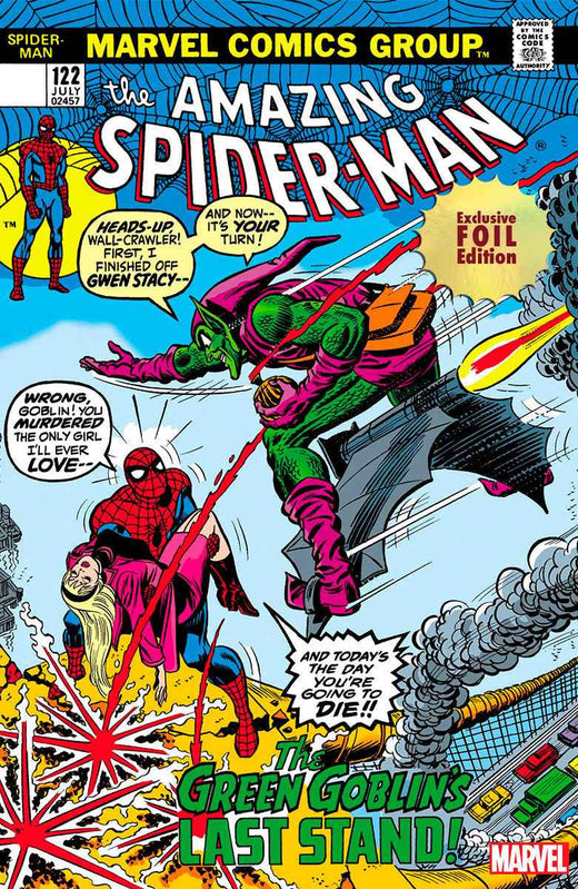 Foil Amazing Spider-Man #122 Facsimile Edition Unknown Comics John Romita Exclusive Variant