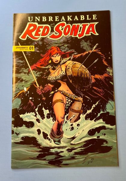 Unbreakable Red Sonja #1 – Roberto de la Torre Variant (Dynamite Entertainment, 2022)