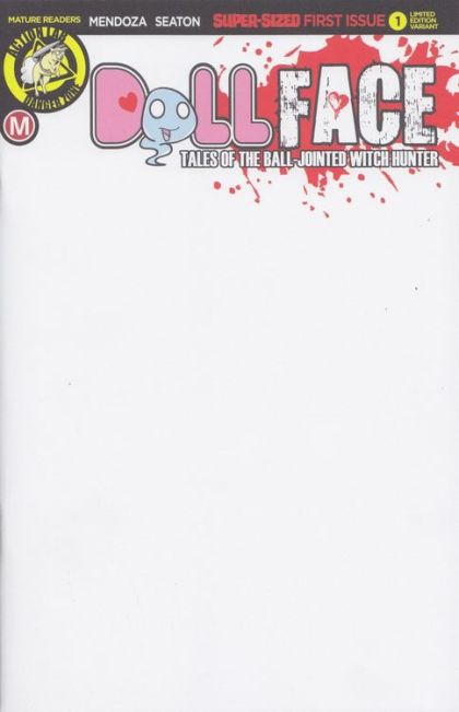 Dollface #1 – Variant Blank Sketch Cover (Action Lab, 2017)