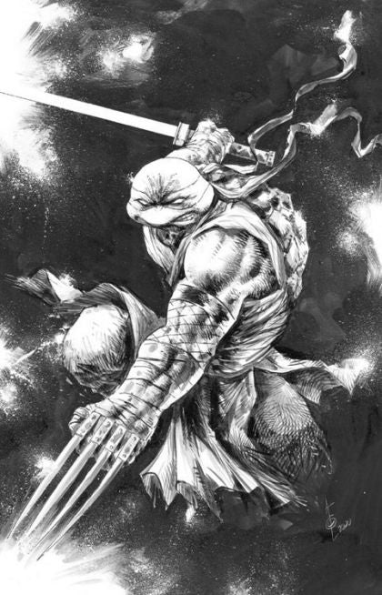 Teenage Mutant Ninja Turtles: Jennika #2 – Alan Quah Frankie's Comics Retailer Exclusive B&W Virgin Variant Cover B (IDW Publishing, 2020)