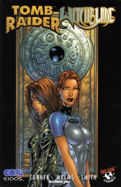 Tomb Raider / Witchblade #1 – First Printing, Variant Cover (Image, 1997)