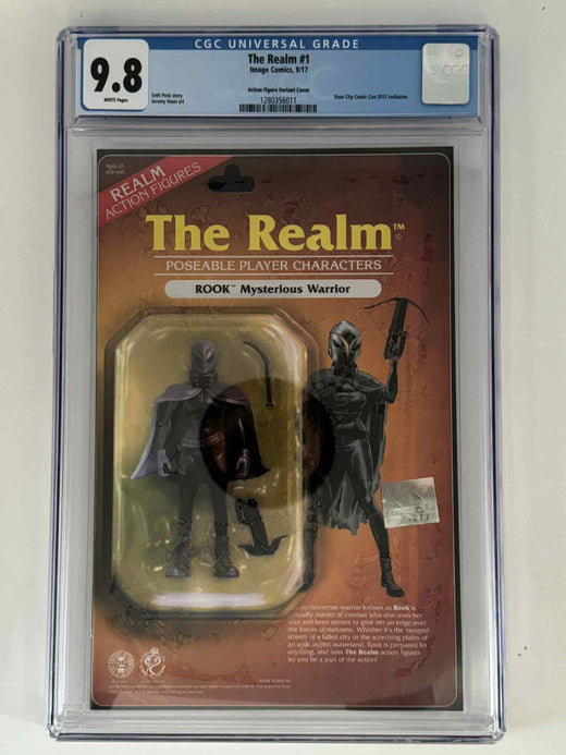 The Realm #1 CGC 9.8 Blue Label Haun Exclusive Action Figure Variant