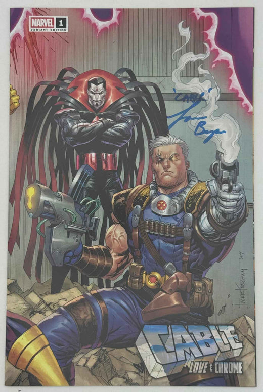 Cable: Love & Chrome #1 Unknown Comics Tyler Kirkham Connecting Cover Exclusive Variant — Signed by Lawrence Bayne