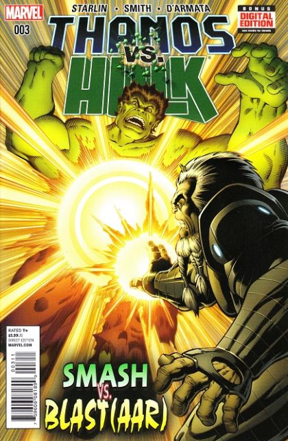 Thanos vs. Hulk #3 – Regular Jim Starlin Cover (Marvel, 2015)