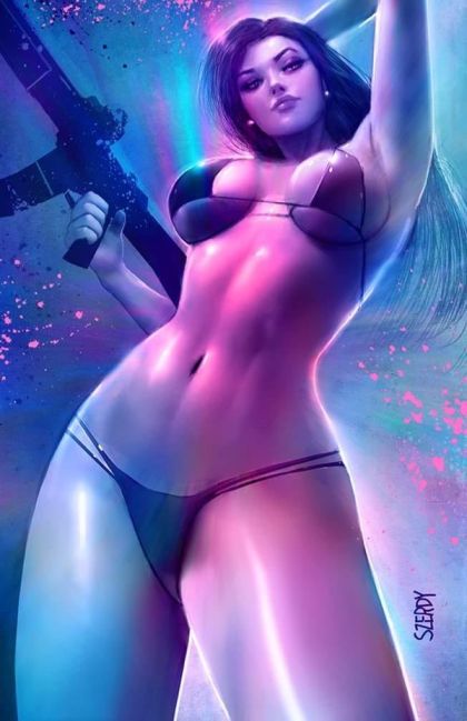 Gun Honey: Blood For Blood #4 – Nathan Szerdy Ultraviolet Virgin Variant (Titan Books, 2022)