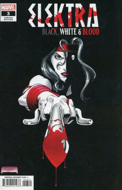 Elektra: Black, White & Blood #3 – Mark Bagley Cover (Marvel, 2022)