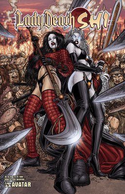 Lady Death & Shi #0 – Close Quarters Cover - LTD to 1,000 (Avatar Press, 2007)