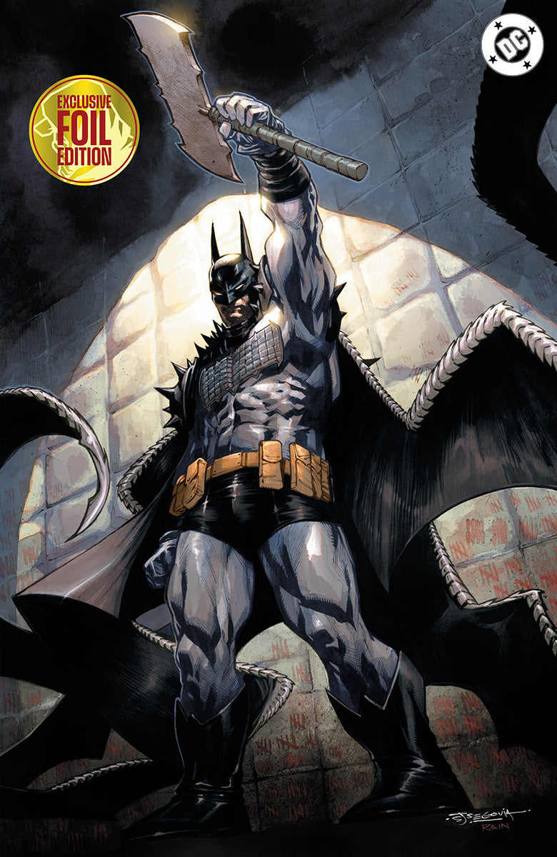 Preorder — Foil Absolute Batman Beyond Ark M #1 Stephen Segovia Exclusive Virgin Variant (Ships 12/16/2026)