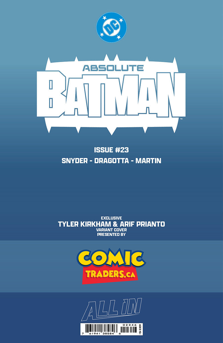 ABSOLUTE BATMAN #23 TYLER KIRKHAM HARLEY QUINN BATTLE DAMAGED EXCLUSIVE VIRGIN VAR (08/12/2026)