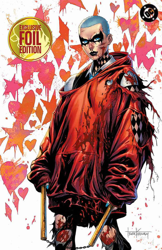 Foil Absolute Batman #23 Tyler Kirkham Harley Quinn Battle Damaged Exclusive Virgin Variant