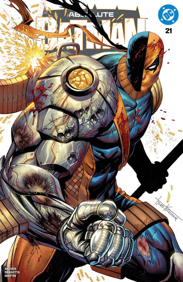 Absolute Batman #21 Tyler Kirkham Exclusive Battle Damaged Deathstroke Variant