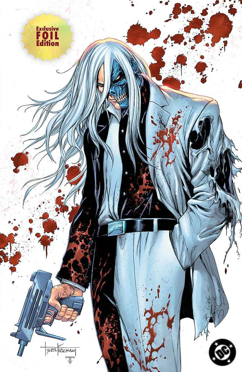 Foil Absolute Batman #21 Tyler Kirkham Exclusive Battle Damaged Two-Face Virgin Variant