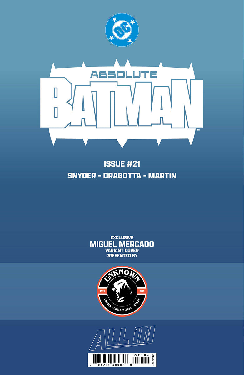 [GLOW IN THE DARK] ABSOLUTE BATMAN #21 MIGUEL MERCADO EXCLUSIVE VIRGIN VAR (06/17/2026)