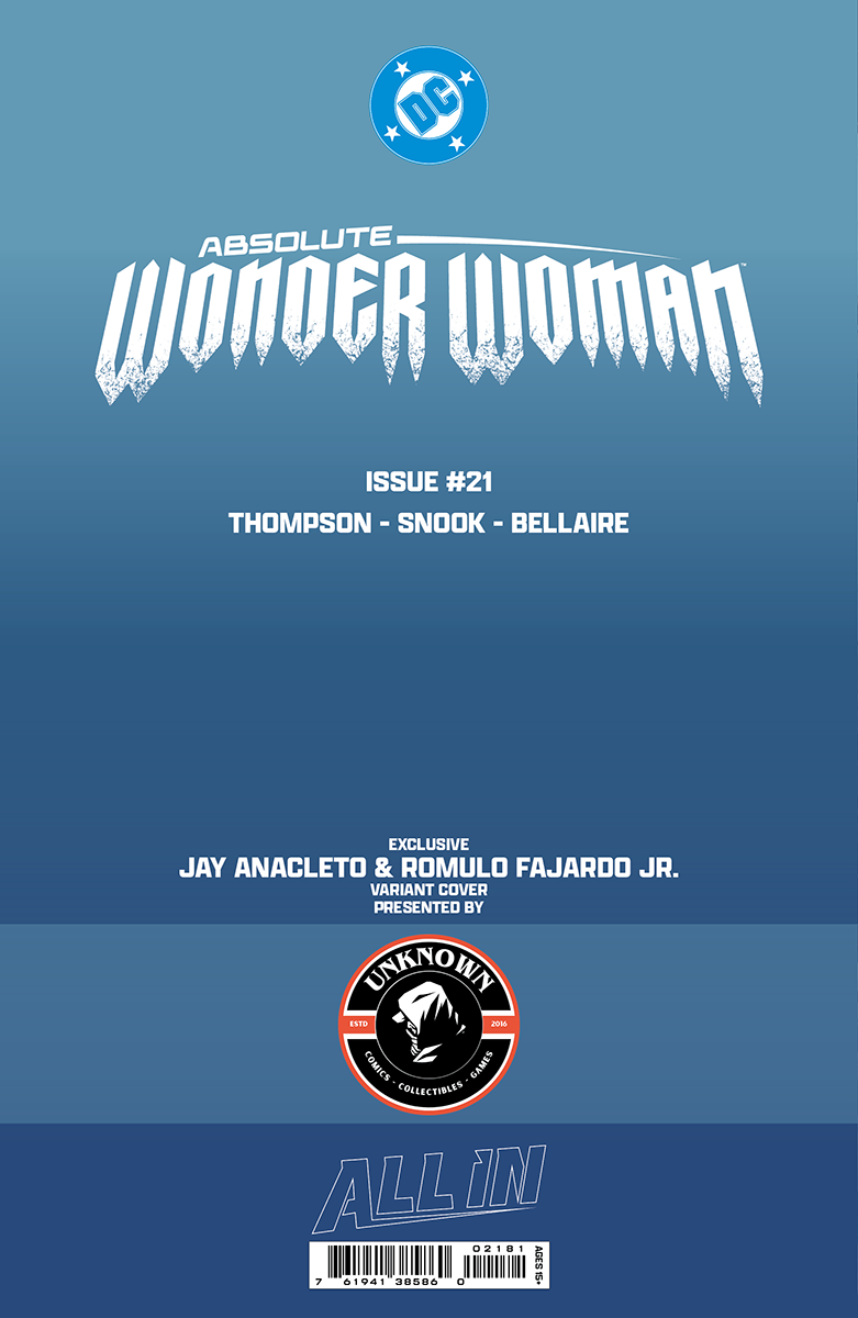 ABSOLUTE WONDER WOMAN #21 JAY ANACLETO EXCLUSIVE VIRGIN VAR (06/24/2026)