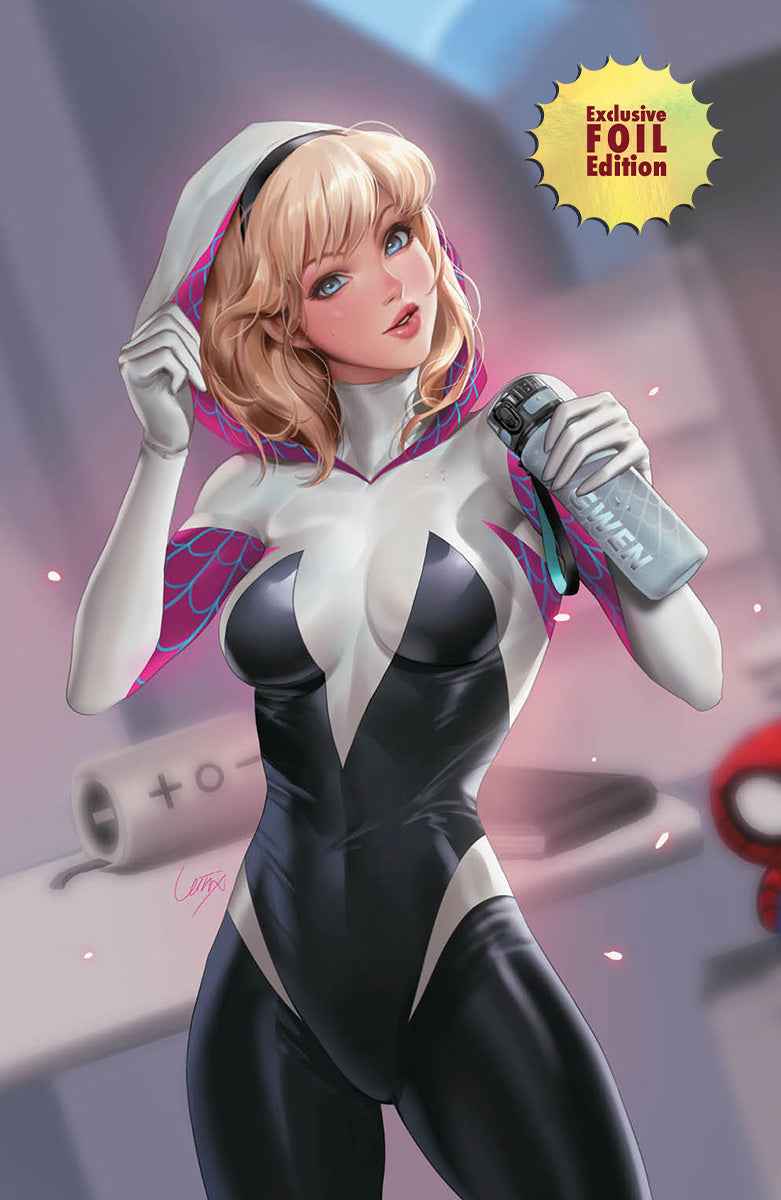 Foil Amazing Spider-Man #32 [G.O.D.S.] Unknown Comics Leirix Exclusive NYCC Foil Virgin Variant