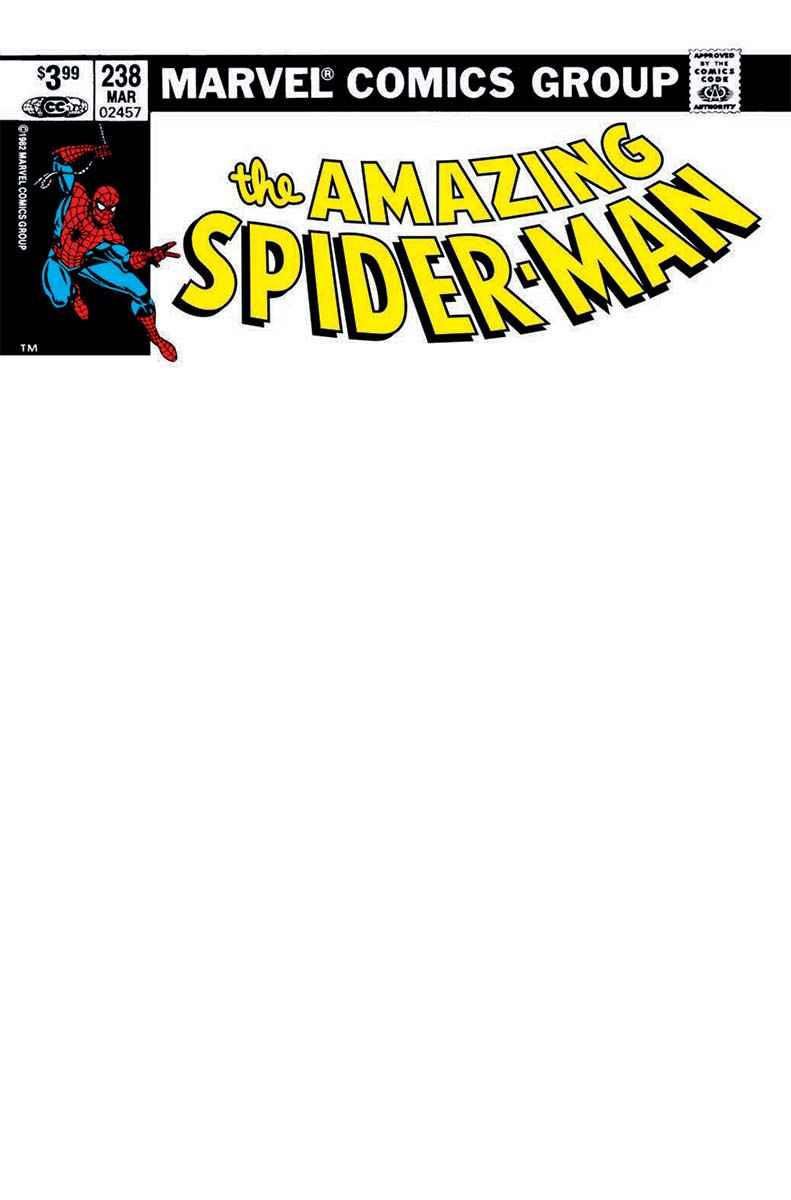 Amazing Spider-Man 238 Unknown Comics Exclusive Blank Variant