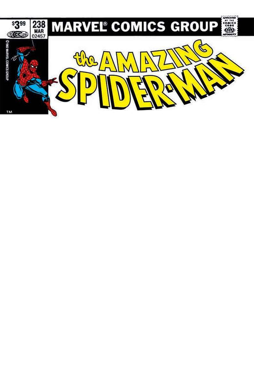 Amazing Spider-Man 238 Unknown Comics Exclusive Blank Variant