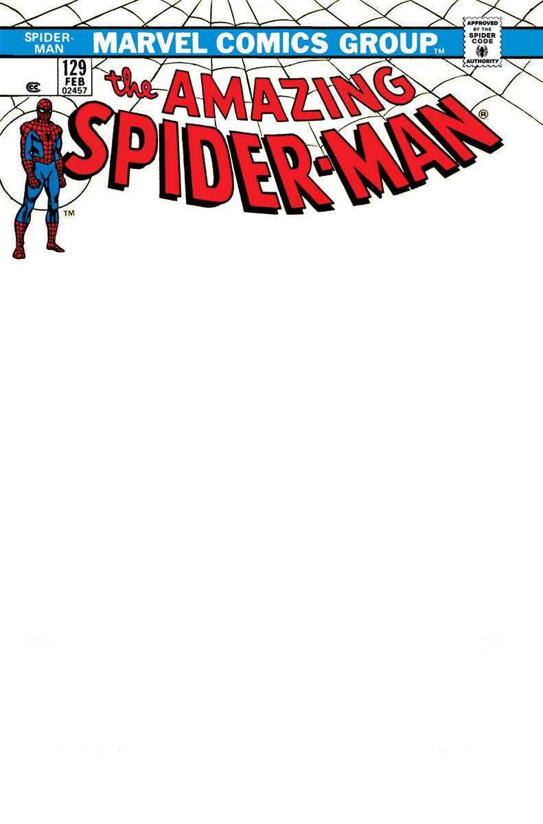 Amazing Spider-Man 129 Unknown Comics Facsimile Edition Exclusive Blank Variant
